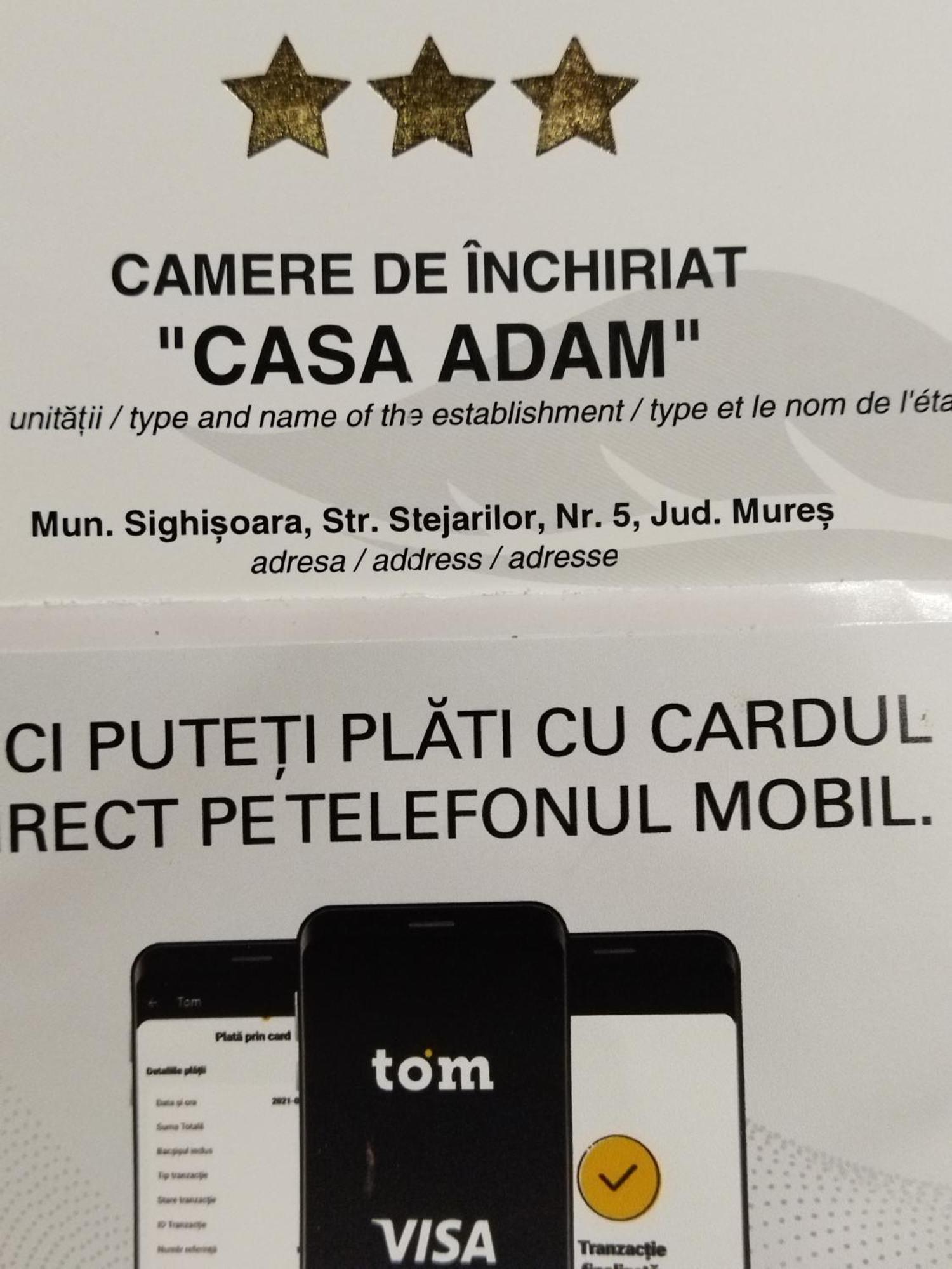 Hotel Casa Adam Sighișoara Zewnętrze zdjęcie